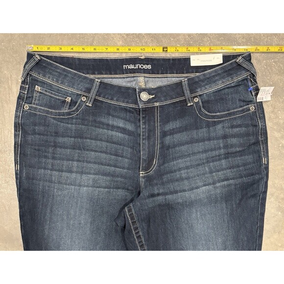 NWT Maurices Women's Denim Flex Mid Rise Boot Cut Jeans Blue Size 20W Short - Picture 3 of 8